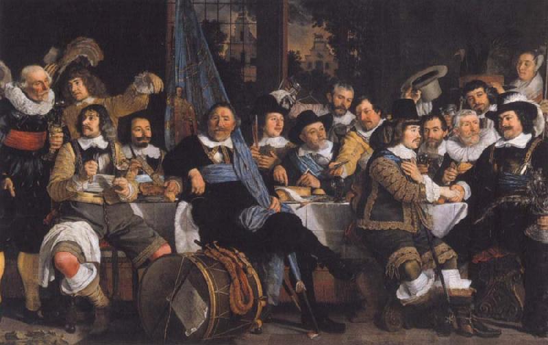 Bartholomeus van der Helst Celebration zun peace of Munster in the general quarters of the St. Jorisdoele oil painting picture